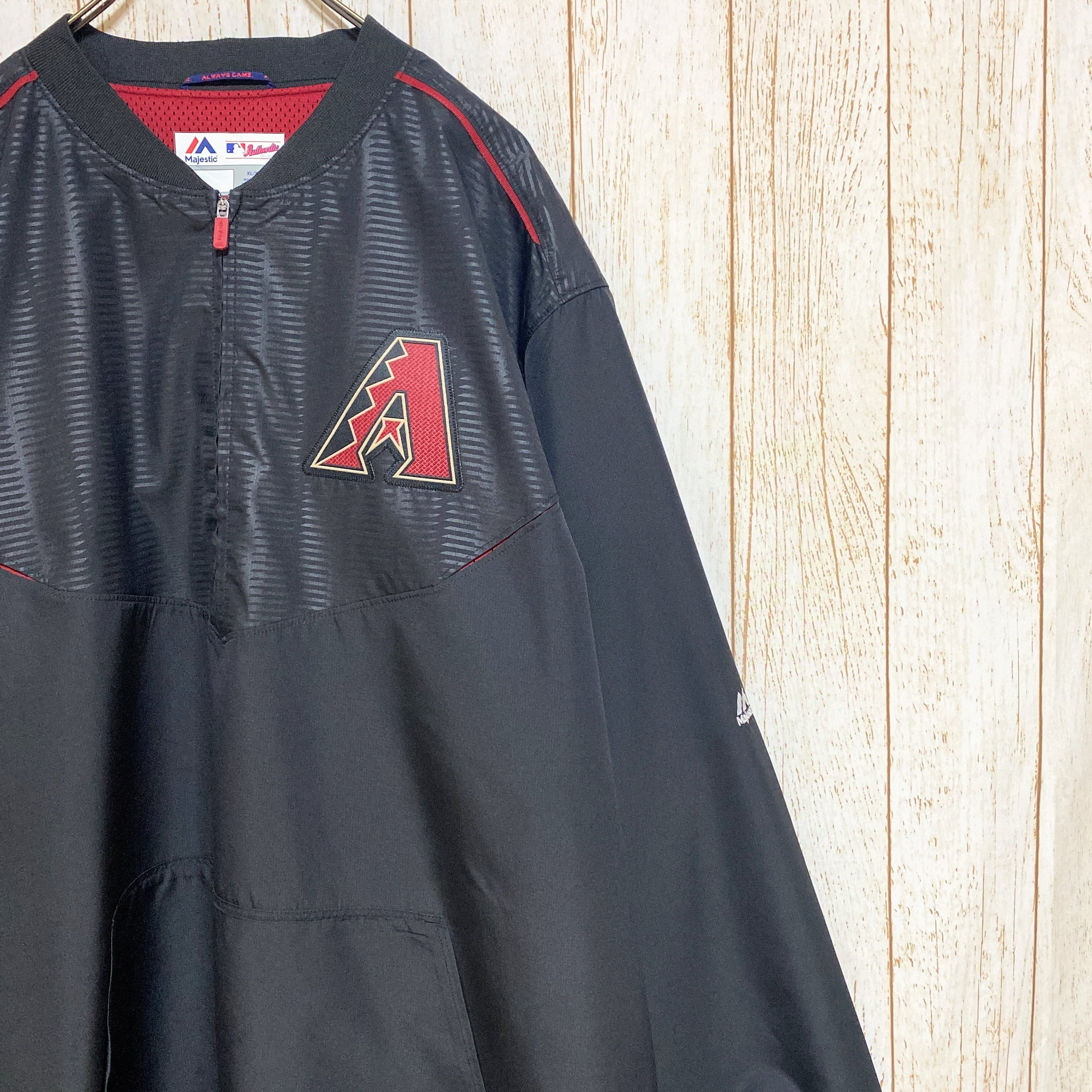 【希少XL☆メキシコ製90s】MLBダイヤモンドバックス刺繍スウェットトレーナー