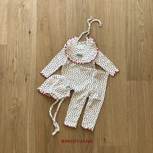 brody jane［取寄］jacquard berry2 bonnet or bib or socks  26autumn
