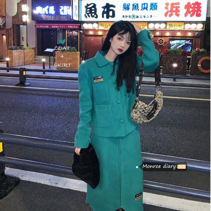 スカート オータムウィンターセーター コート スタイル薄手 秋物 冬物 モンロー52728294368