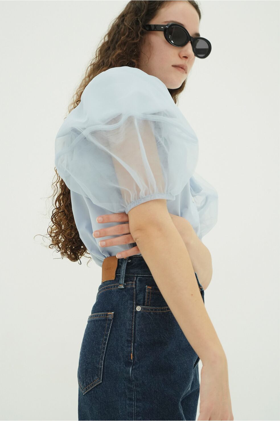 CLANE TULLE LAYERED SLEEVE SHIRTS | FLICKA ASHIYA
