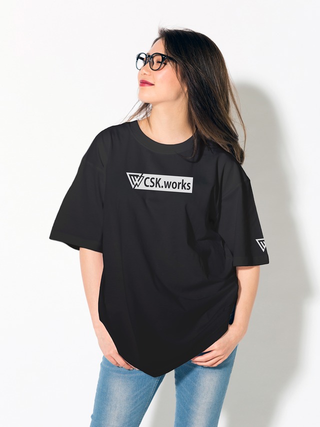 オリジナルTシャツ　OUTDOOR　ブラックｘホワイト