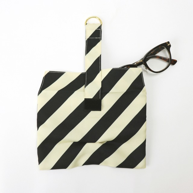 蝶タイポーチ ストライプ