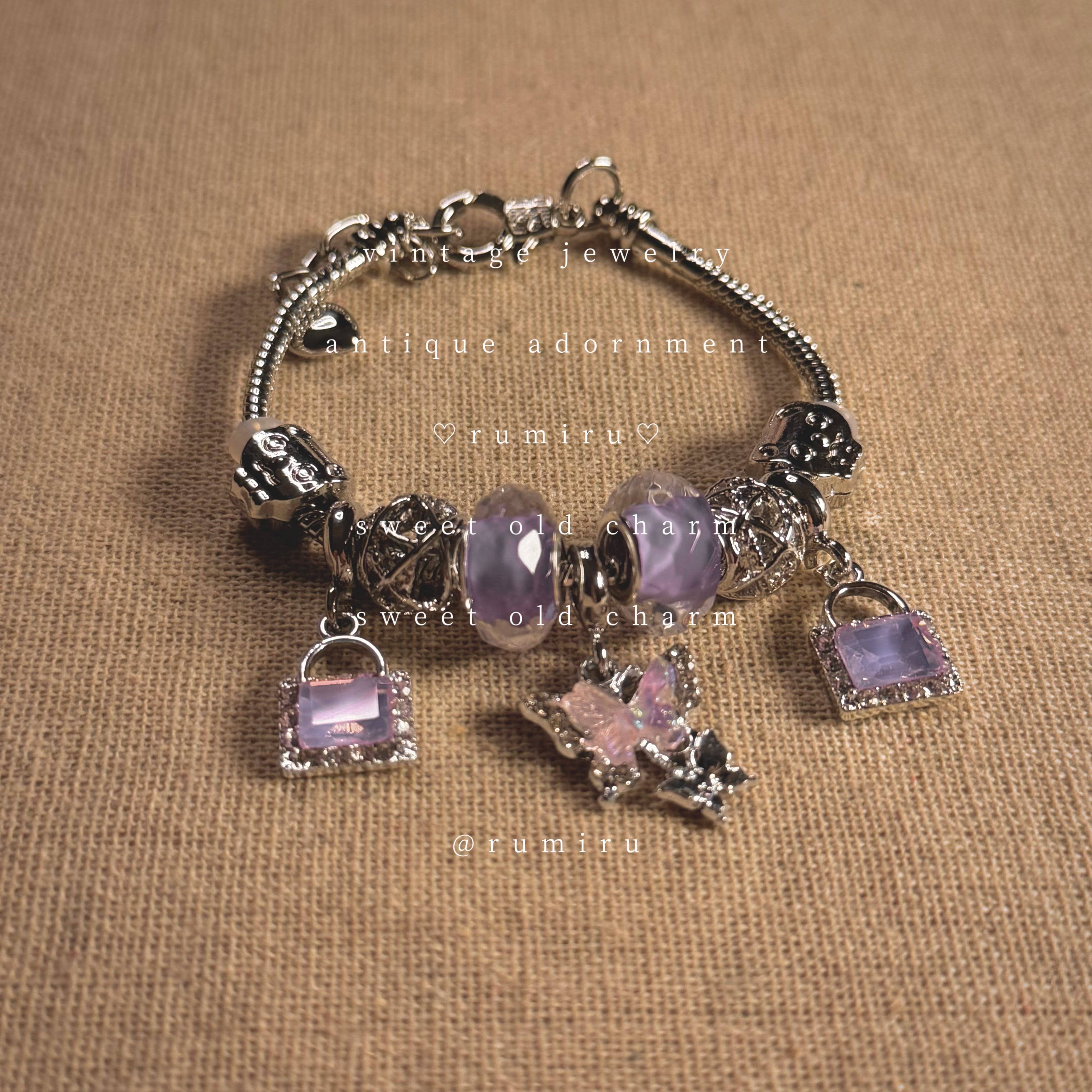 ハンドメイド カラフルビーズ 夢色 ブレスレット | rumiru