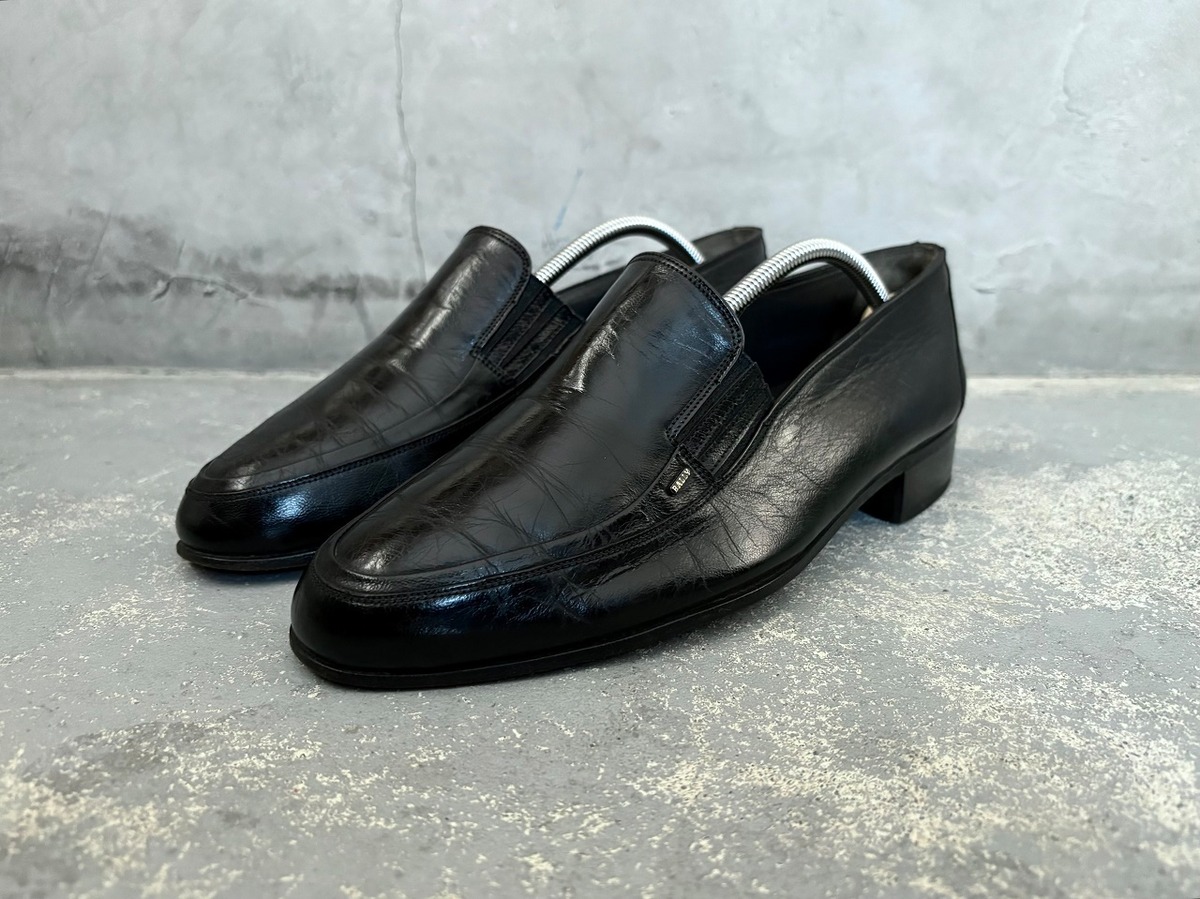 70～80s BALLY Slip-on leather shoes MADE IN SWITZERLAND | AFTER DARK
