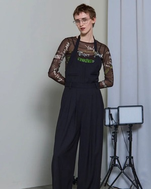 【MAISON SPECIAL】Hand Painting Mesh Tops