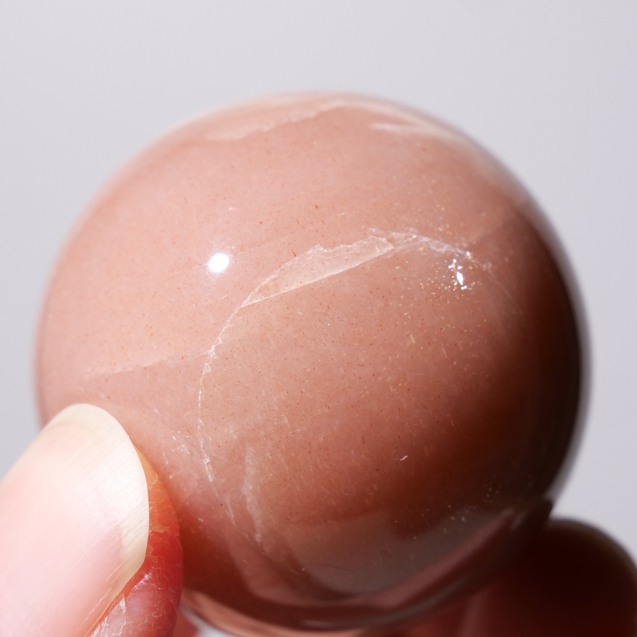 サン ピーチ ムーンストーン  / スフィア【φ3.5cm】