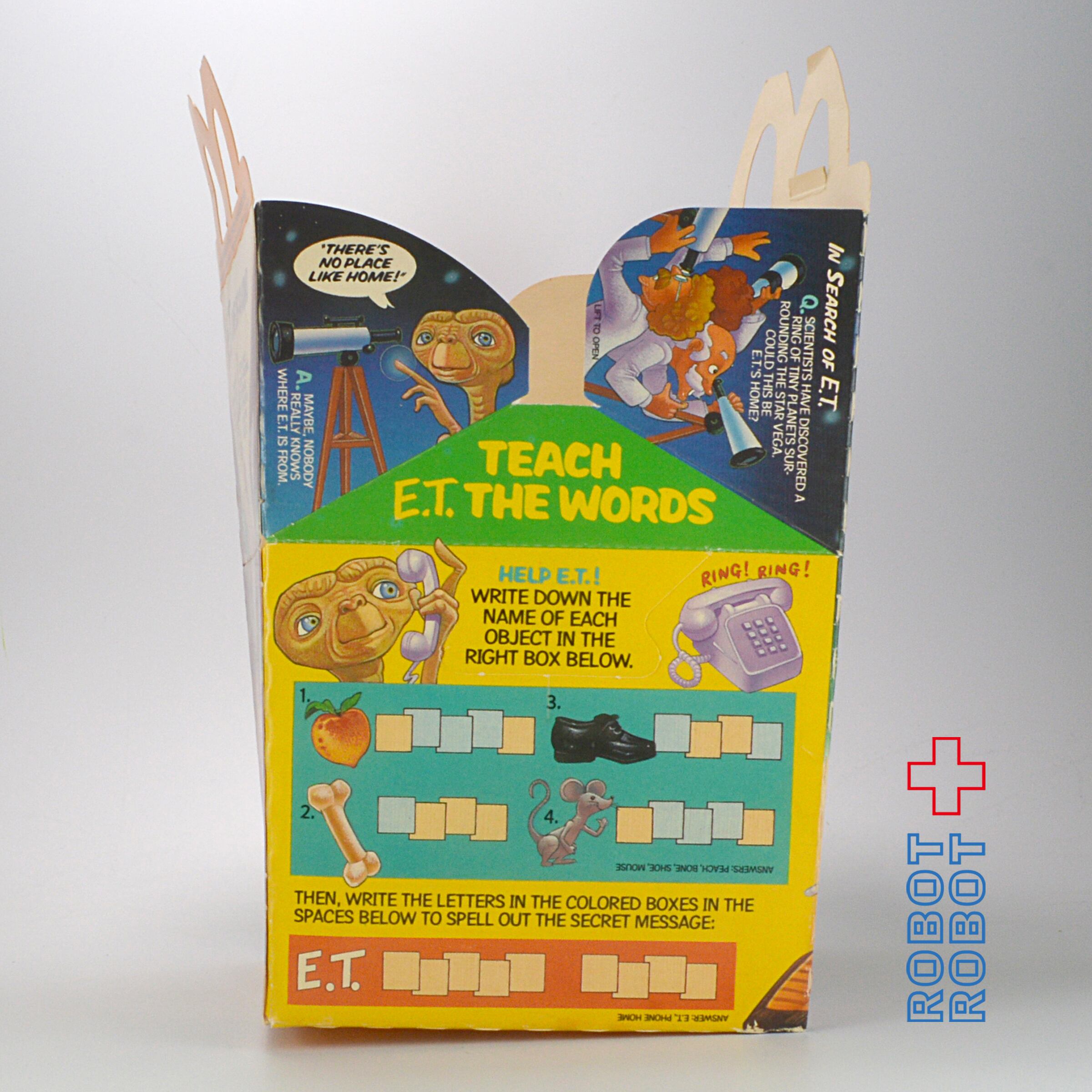 マクドナルド E.T 空箱 ボックス 2 ハッピーミールトイ | ROBOTROBOT