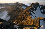 写真パネル「槍ヶ岳への稜線」【A３】サイズ相当 290 × 410mm