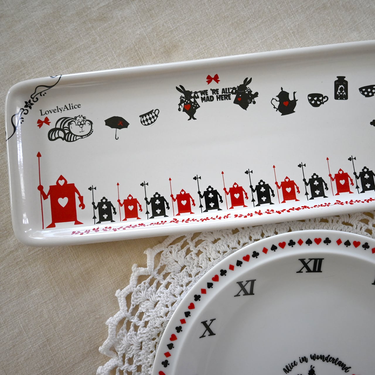 set割引】2枚セット NEW！白磁用LovelyAlice・SweetAlice（ポーセリン