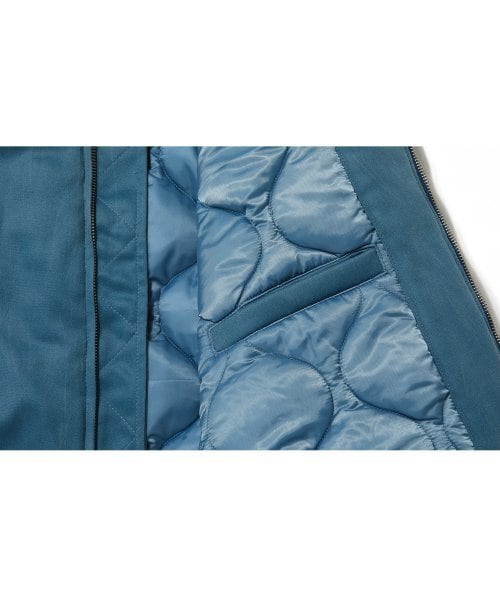 ☆TXT ボムギュ 着用！！【WOOALONG】Crack over fit MA-1 - MID BLUE