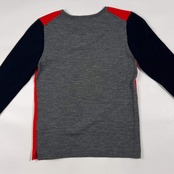 MACPHEE マカフィー 切替 デザイン ハイゲージ  ウール ニット セーター 1/マルチ レディース