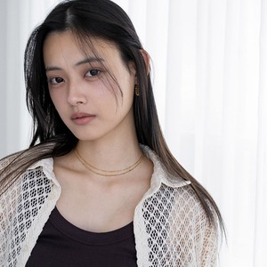 【ネコポス便】金属アレルギー対応  ネックレス 2連ネックレス レイヤード 重ね着け 2連 小豆チェーン ステーションチェーン ミニボール ショートネックレス チョーカー風　2600