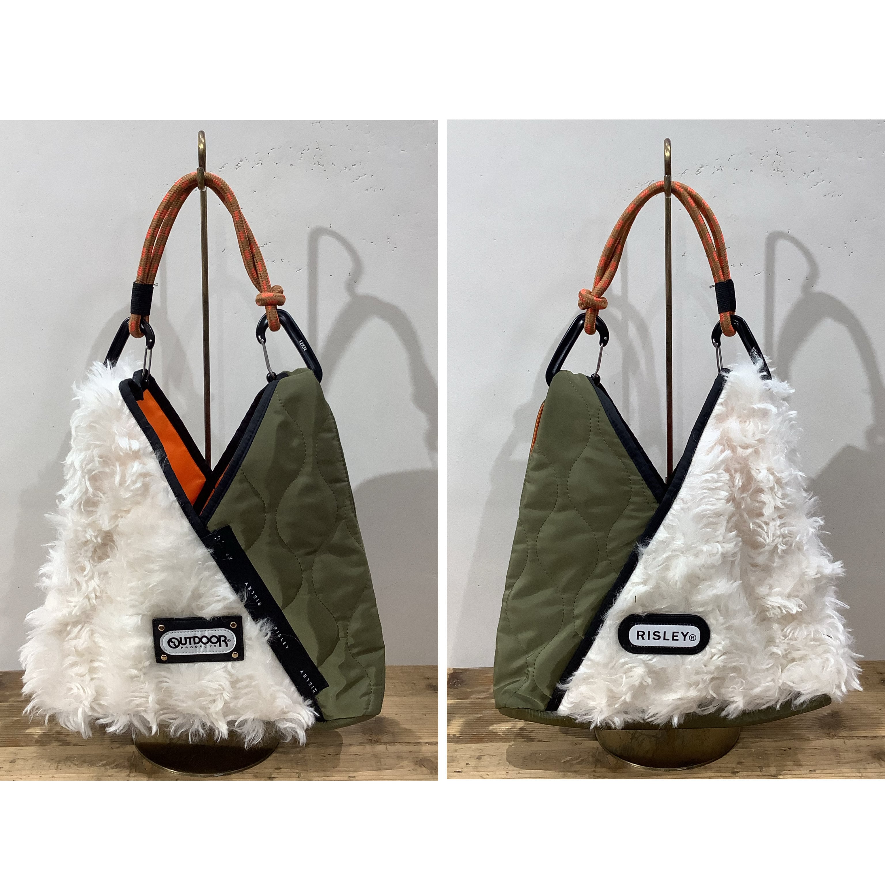 RISLEY×OUTDOOR(リズレイ×アウトドア)】トライアングルファーキルト