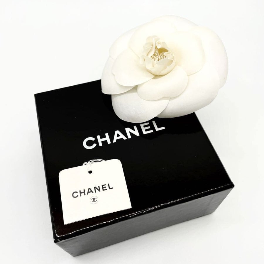 CHANEL シャネル コサージュ カメリア ホワイト ヴィンテージ