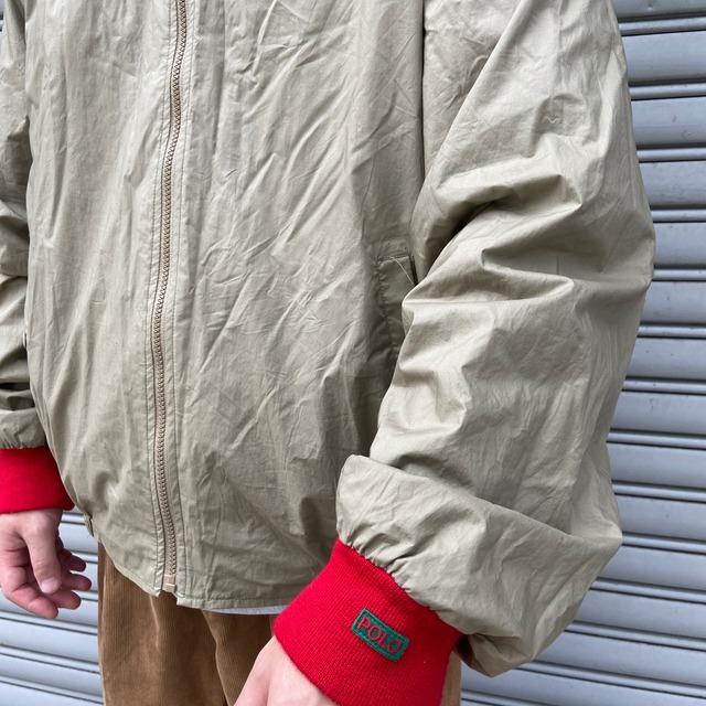 80s ラルフローレン ライナージャケット付きマウンテンパーカー グリーン L