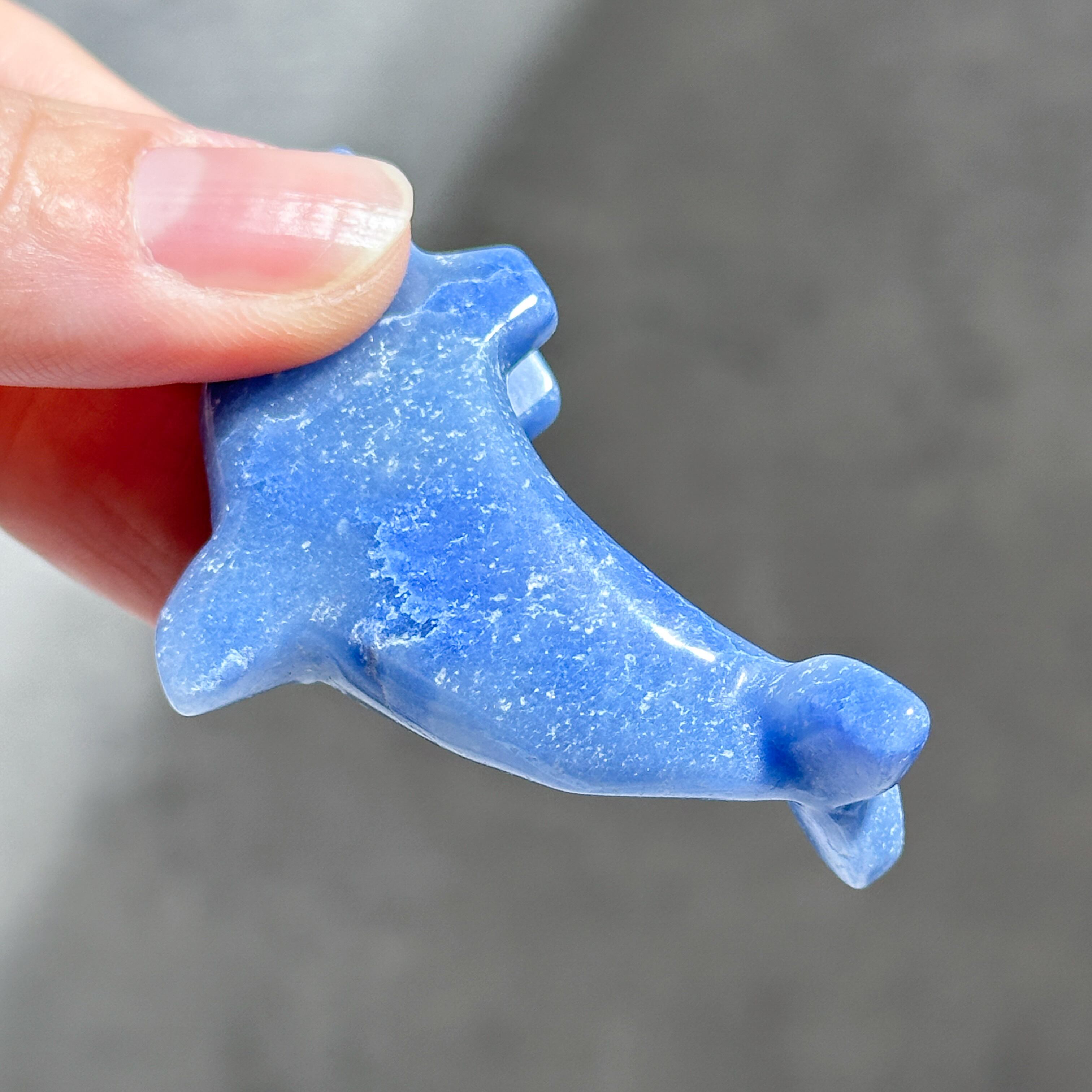 ブルーアベンチュリン ミニイルカ02◇Blue Aventurine◇ 天然石