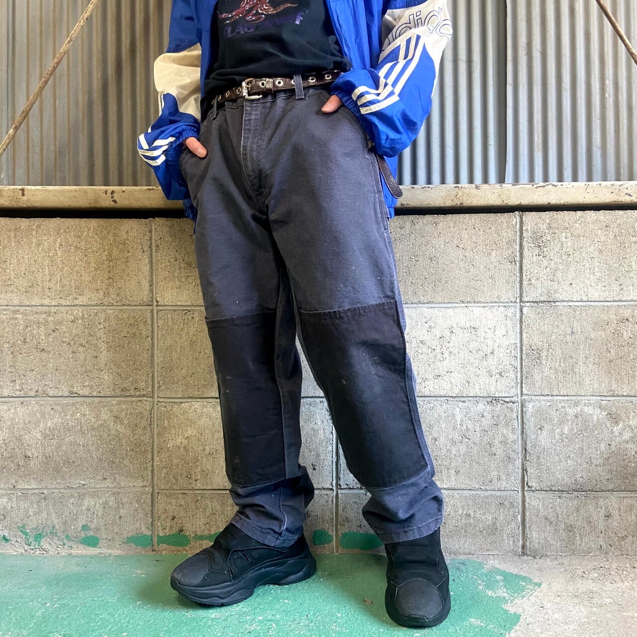 Carhartt カーハート ダブルニー ダック地ワークパンツ メンズW34 古着 