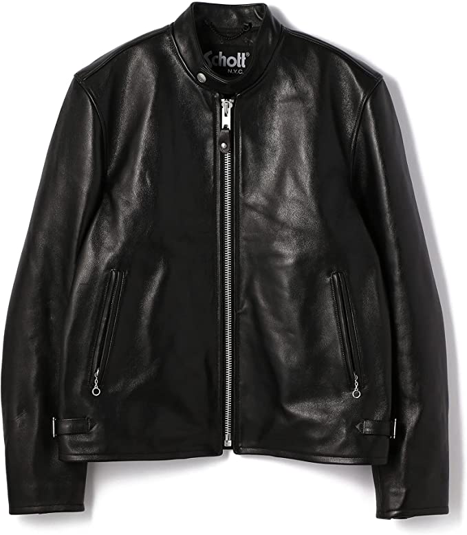 ジャケット・アウター COOR Goat Skin Pocket Trucker Jacket COOR】Goat Skin Pocket Trucker Jacket (Black) (COOR/ジャケット