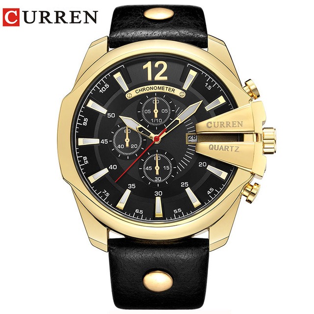 レロジオ Masculino カレン黄金の男性腕時計 8176 トップの高級ブランドの腕時計の男腕時計男性時計腕時計ドロップ