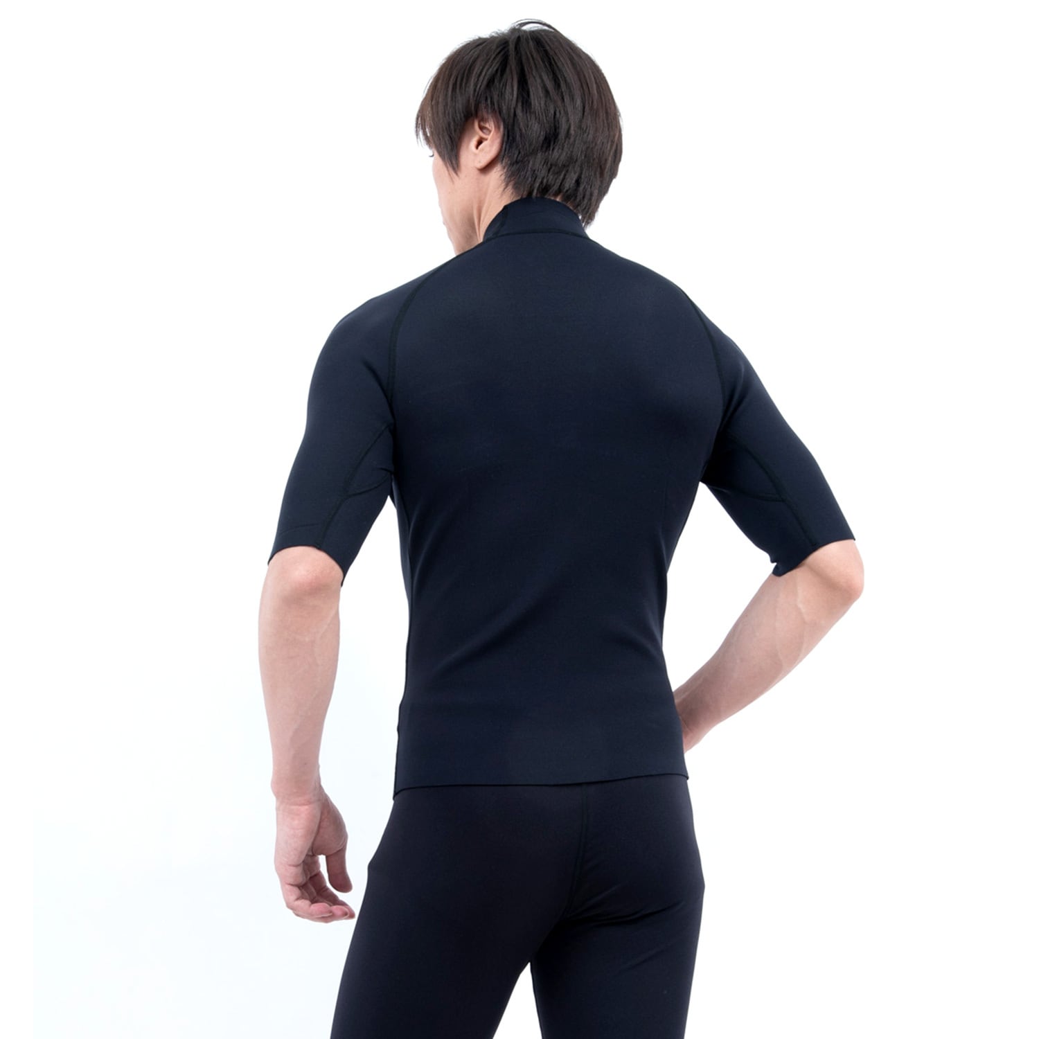 AIR SKIN（エアースキン）ブラックメタリックス ショートスリーブ