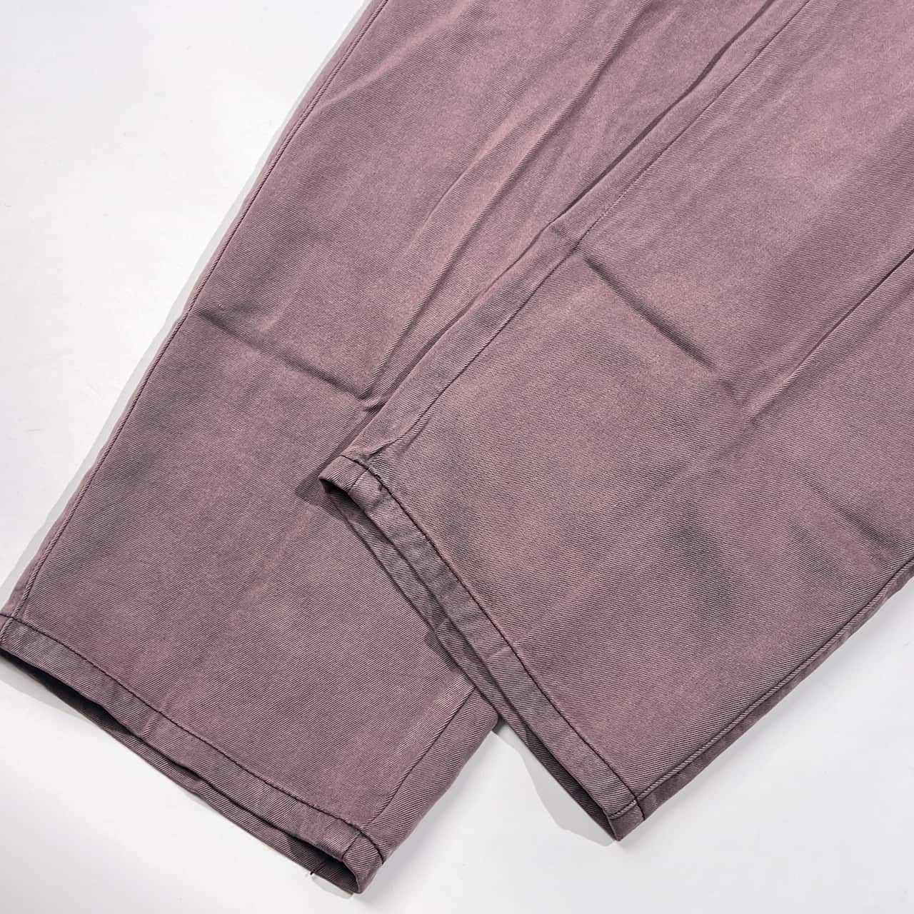 新品 タグ付き PIASPORTS ピアスポーツ ウォッシュ加工 タック パンツ 73/くすみピンクパープル系 メンズ SOZI
