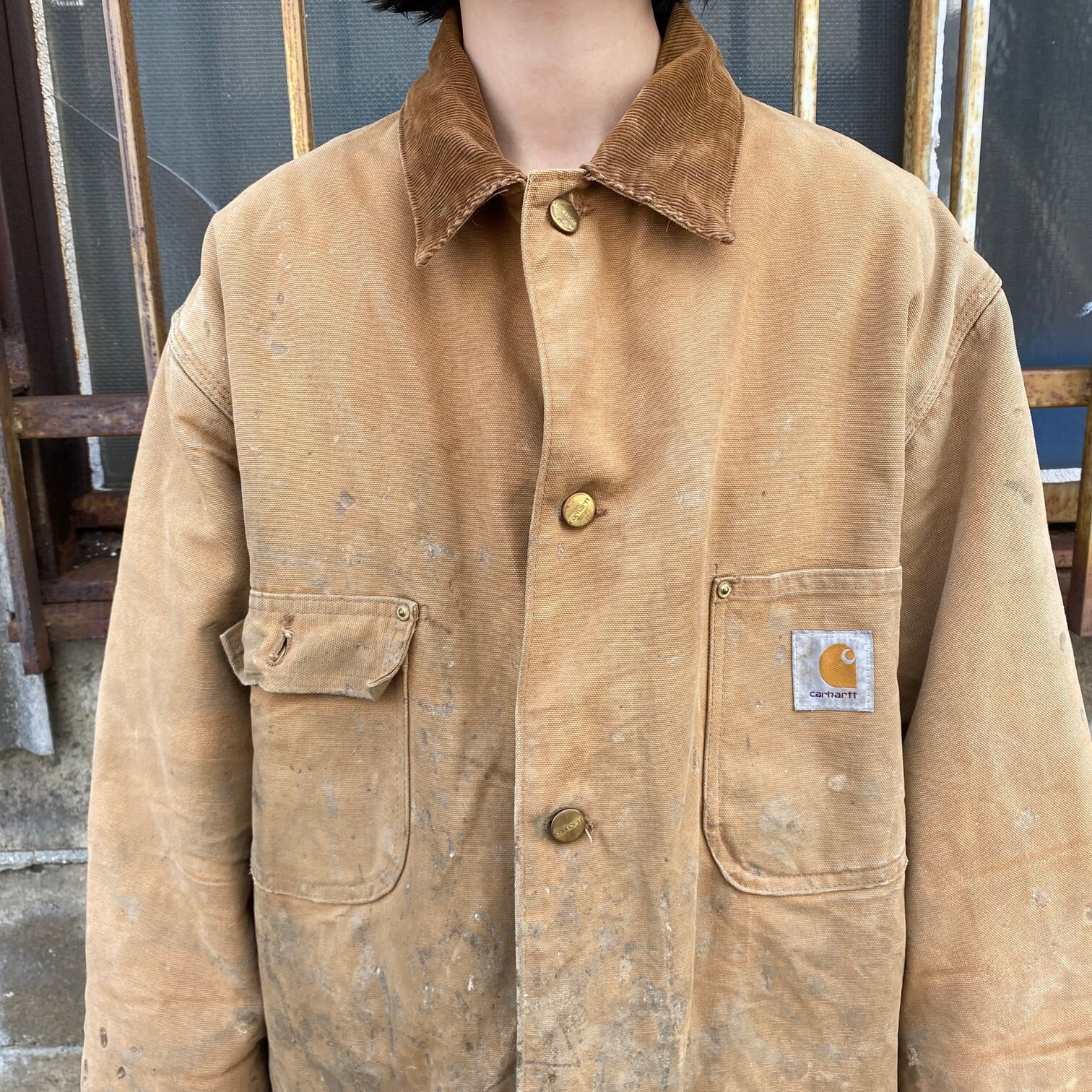 メンズXL表記サイズカーハート Carhartt ミシガンチョアコート ダック地ワークジャケット メンズXL /eaa315884