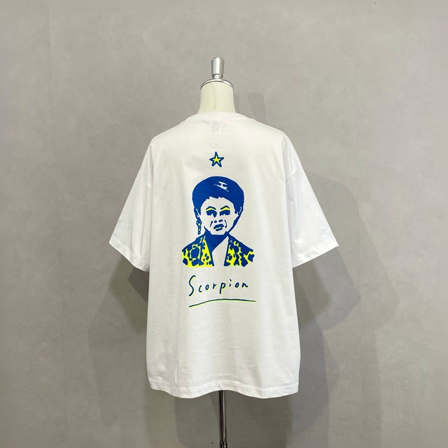 「Scorpion」ボックスシルエットTシャツ/ホワイト【Yuki Horimoto】