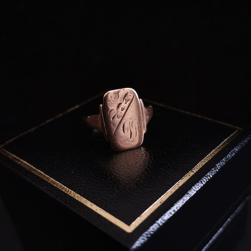 Antique 9ct Gold Initial「D」 Ring UK