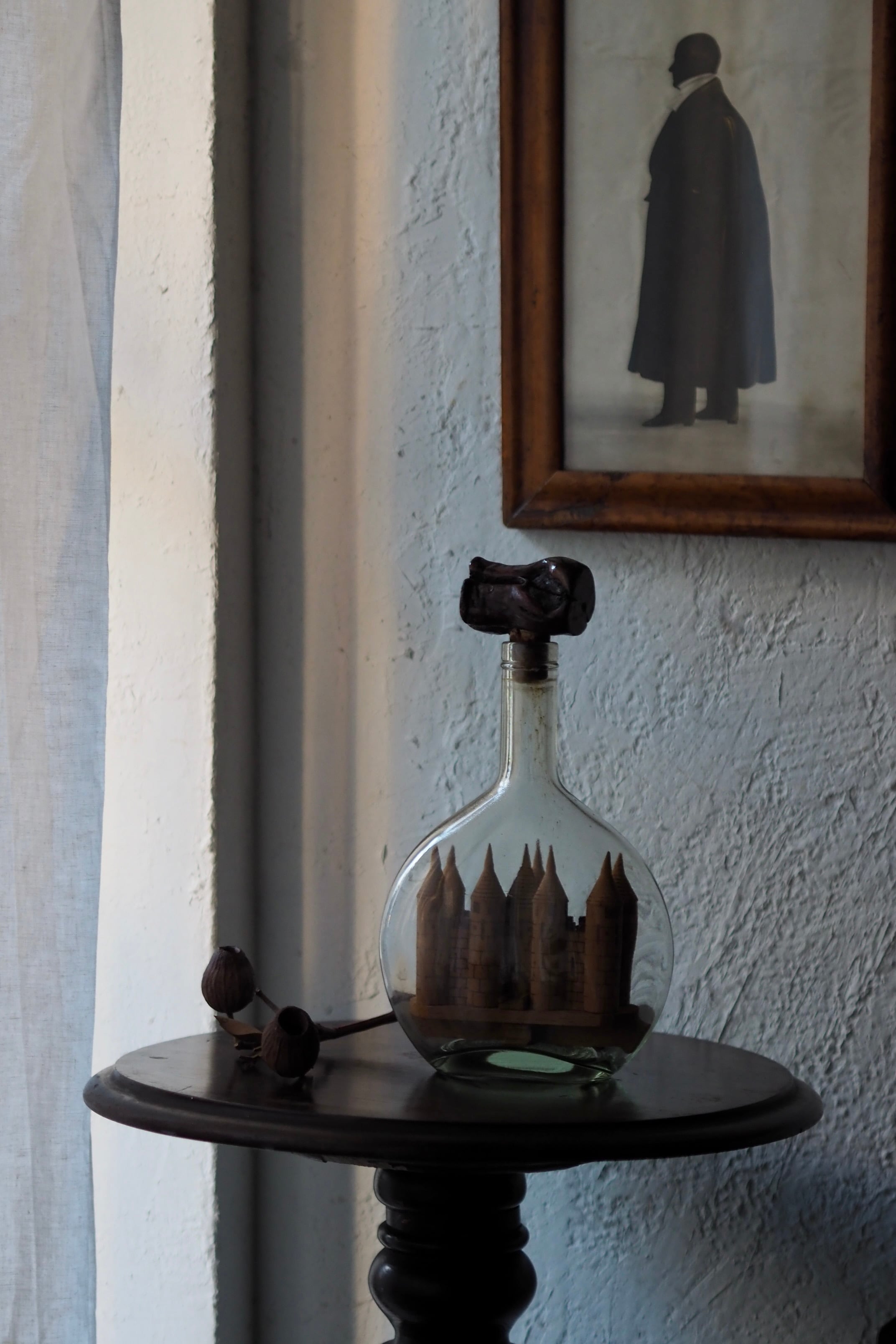 オブジェ ボトルの中のお城-vintage bottle objet | アンティーク