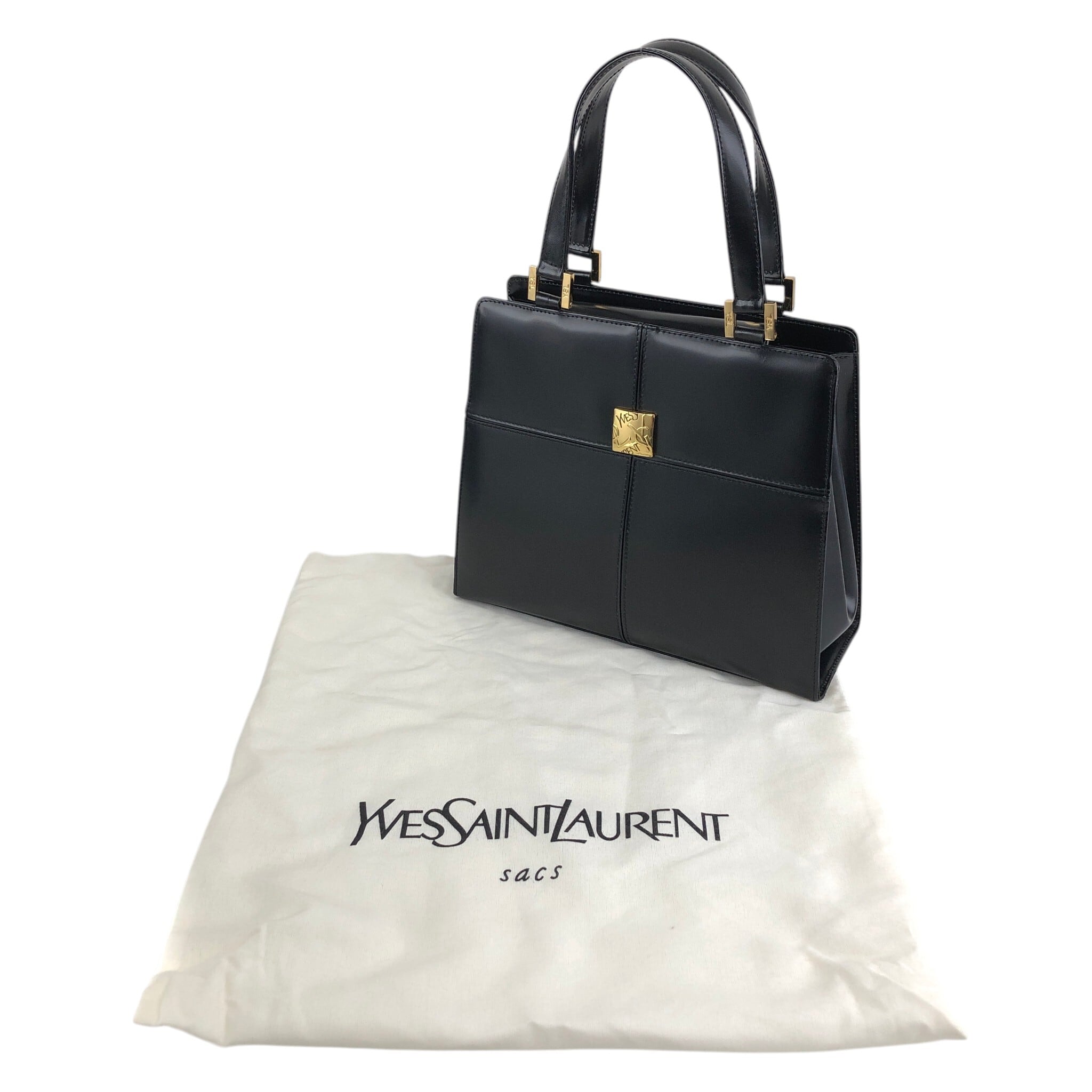 Yves Saint Laurent イヴ・サンローラン ハンドバッグ ブラック