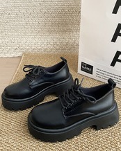 レースアップローファー D1145
