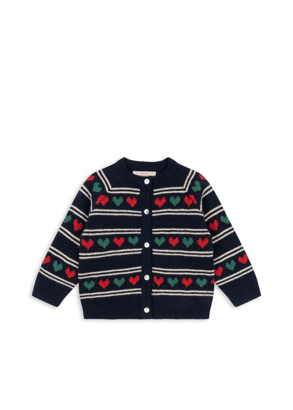 BELOU KNIT CARDIGAN HEART【Konges Sloejd コンゲススロイド】ニット カーディガン