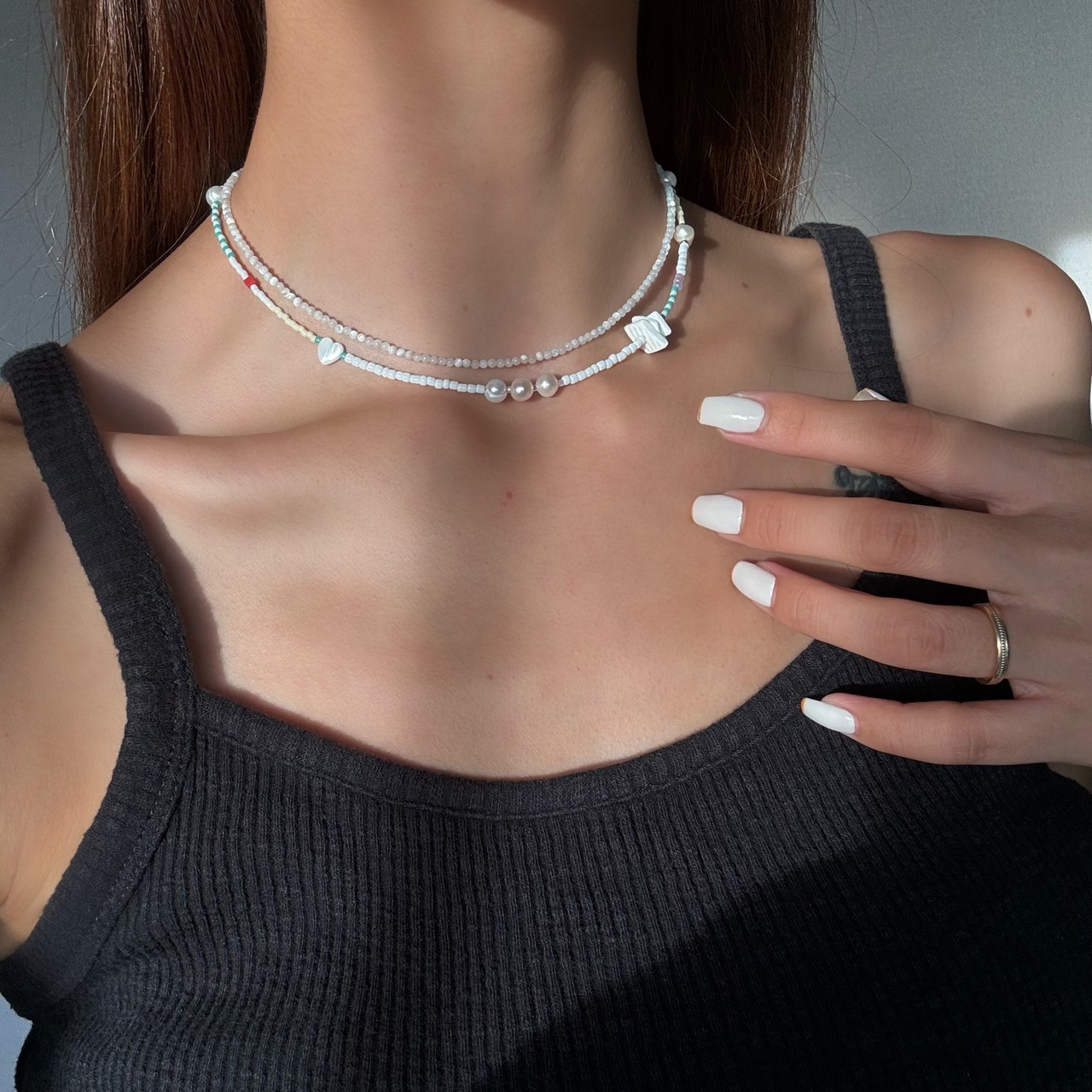 mother of pearl  necklace［BZ01 ］