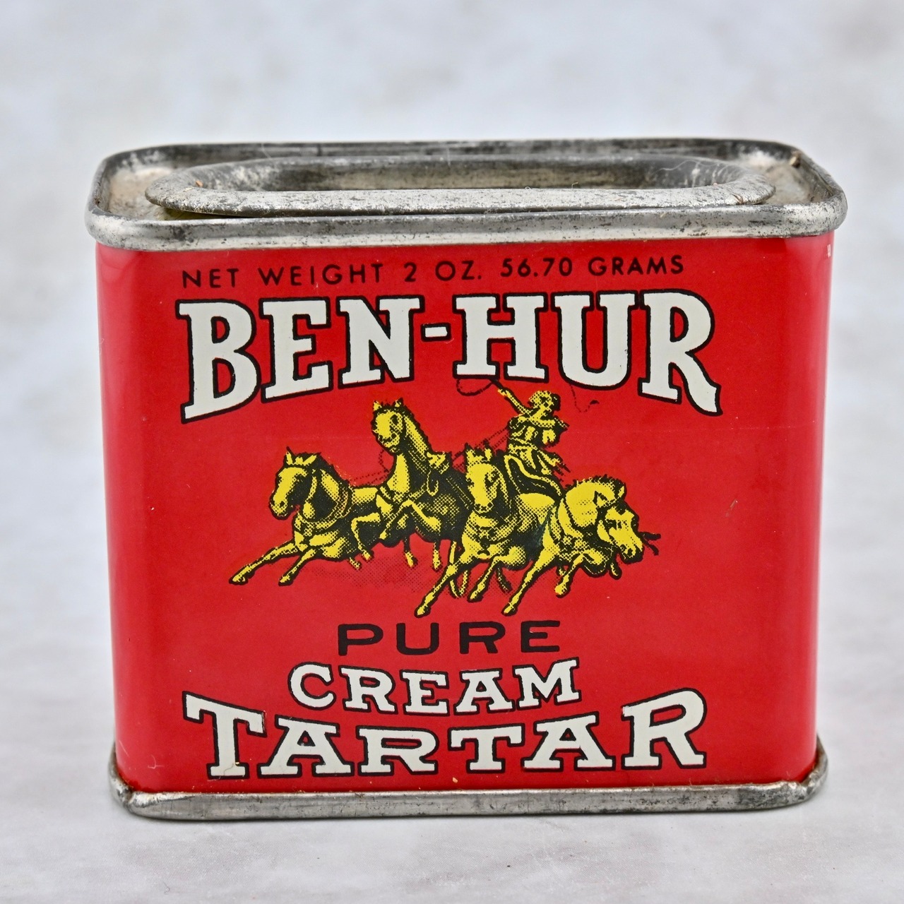 [M1686] Vintage 1940's BEN-HUR ブリキ缶 スパイス缶 小物入れ