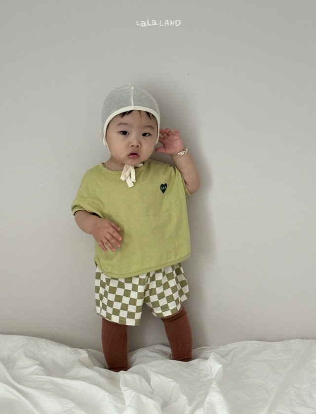 【予約/送料無料】LALALAND/Checkerboard shorts