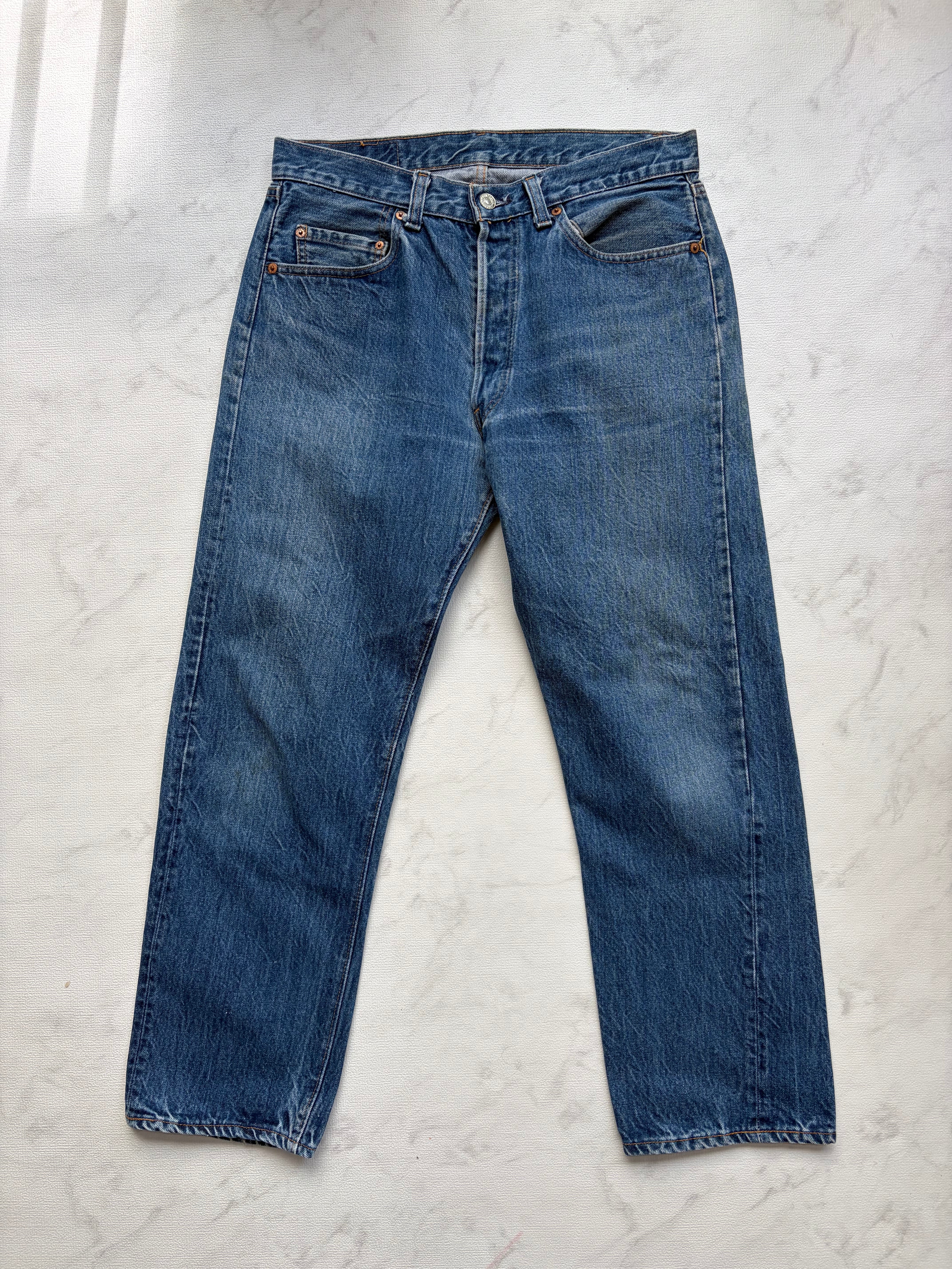 90年代 USA製 Wrangler ラングラー 13MWZ ストレート デニムパンツ