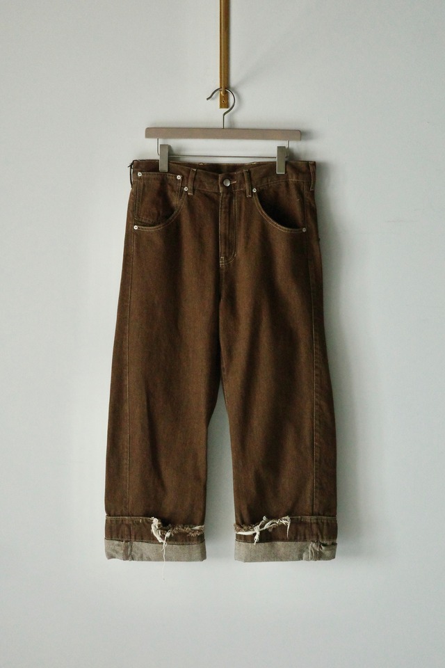MARINA YEE【OVERSIZED DENIM TROUSERS  -Nutmeg-】