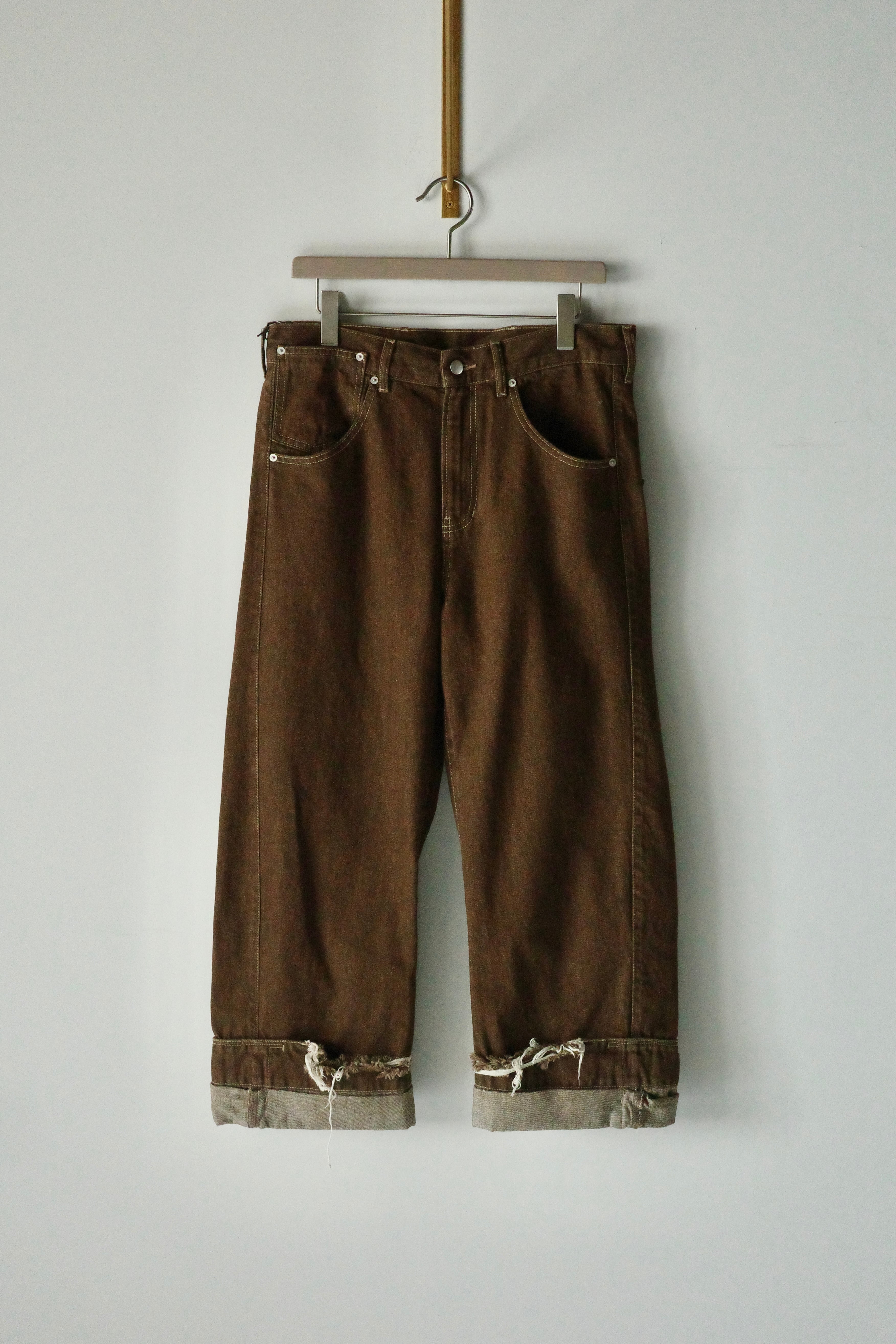 MARINA YEE【OVERSIZED DENIM TROUSERS -Nutmeg-】