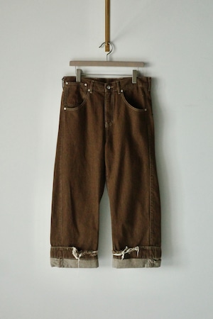 MARINA YEE【OVERSIZED DENIM TROUSERS -Nutmeg-】