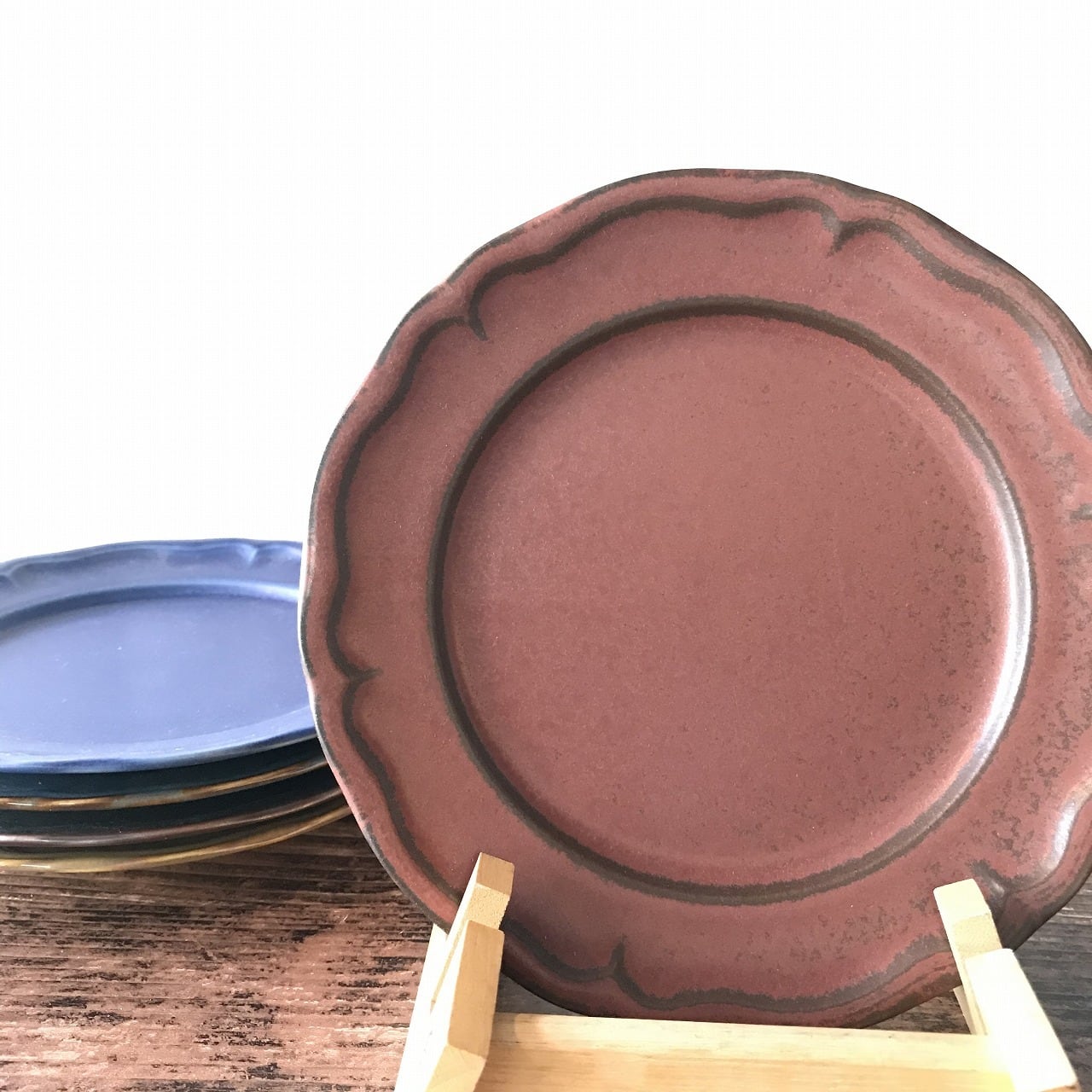 アンティーク　和洋中皿　お皿セット　まとめ 和洋折衷が美しいB&W平皿（直径23.5cm） イギリスアンティーク