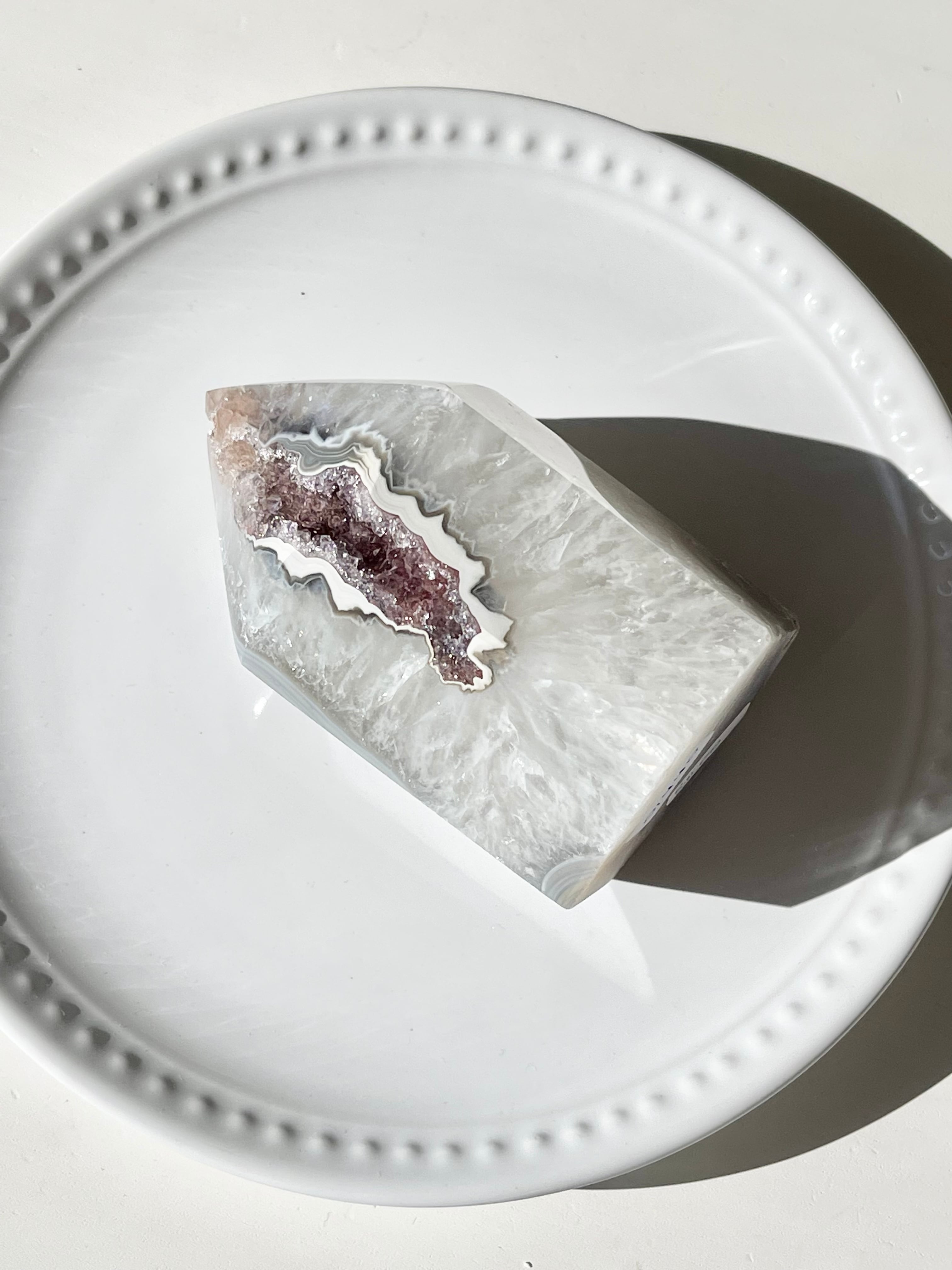 ブラジル産 アメシストアゲートタワーB