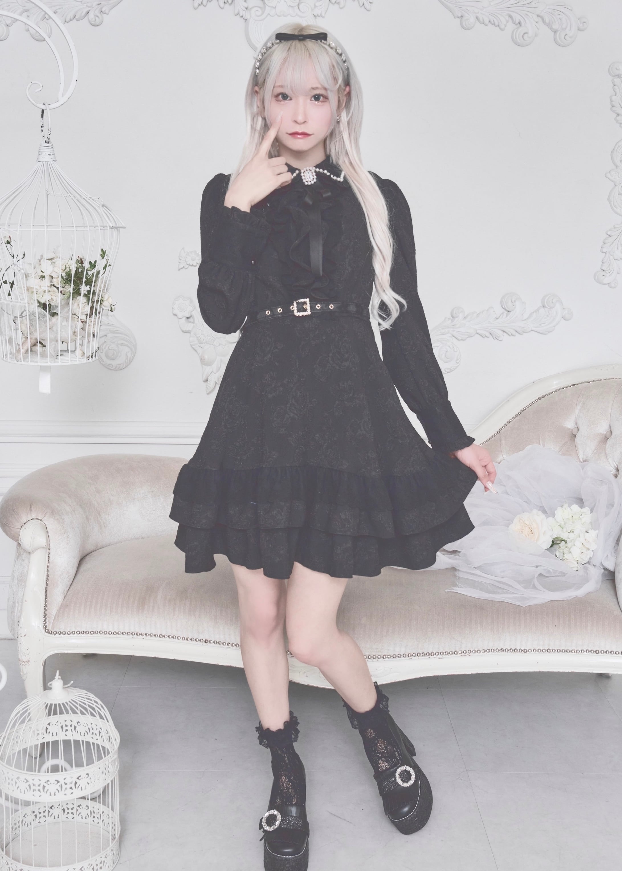 【ManonMimie】Romantic Frill Layered One-Piece | Manon Tokyo