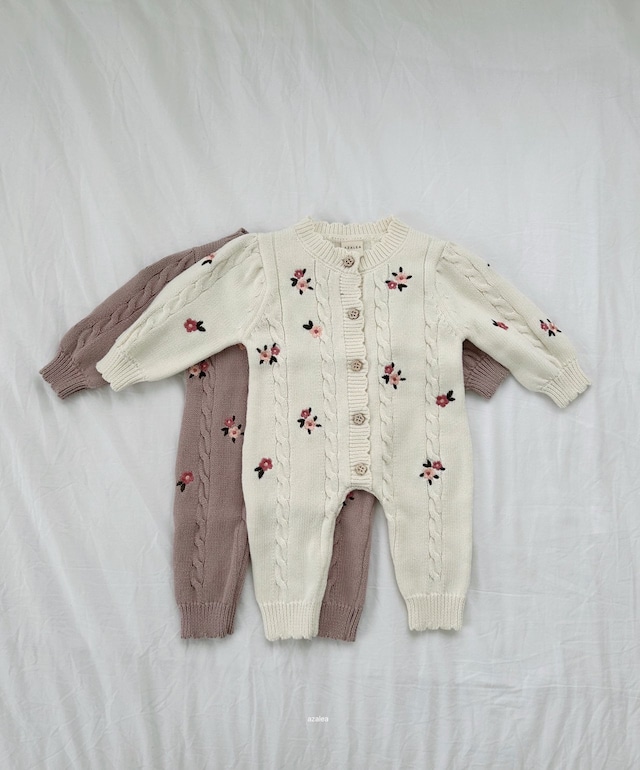 【取寄】azalea|bebe love flower suit|ベベラブフラワースーツ|6m-18m|baby|26 autumn