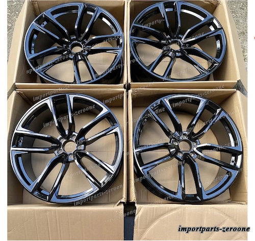 22インチ 新品 ツイン 5 スポーク ブラック ホイール メルセデスベンツ C292 クリア クーペ -BRN-12609★