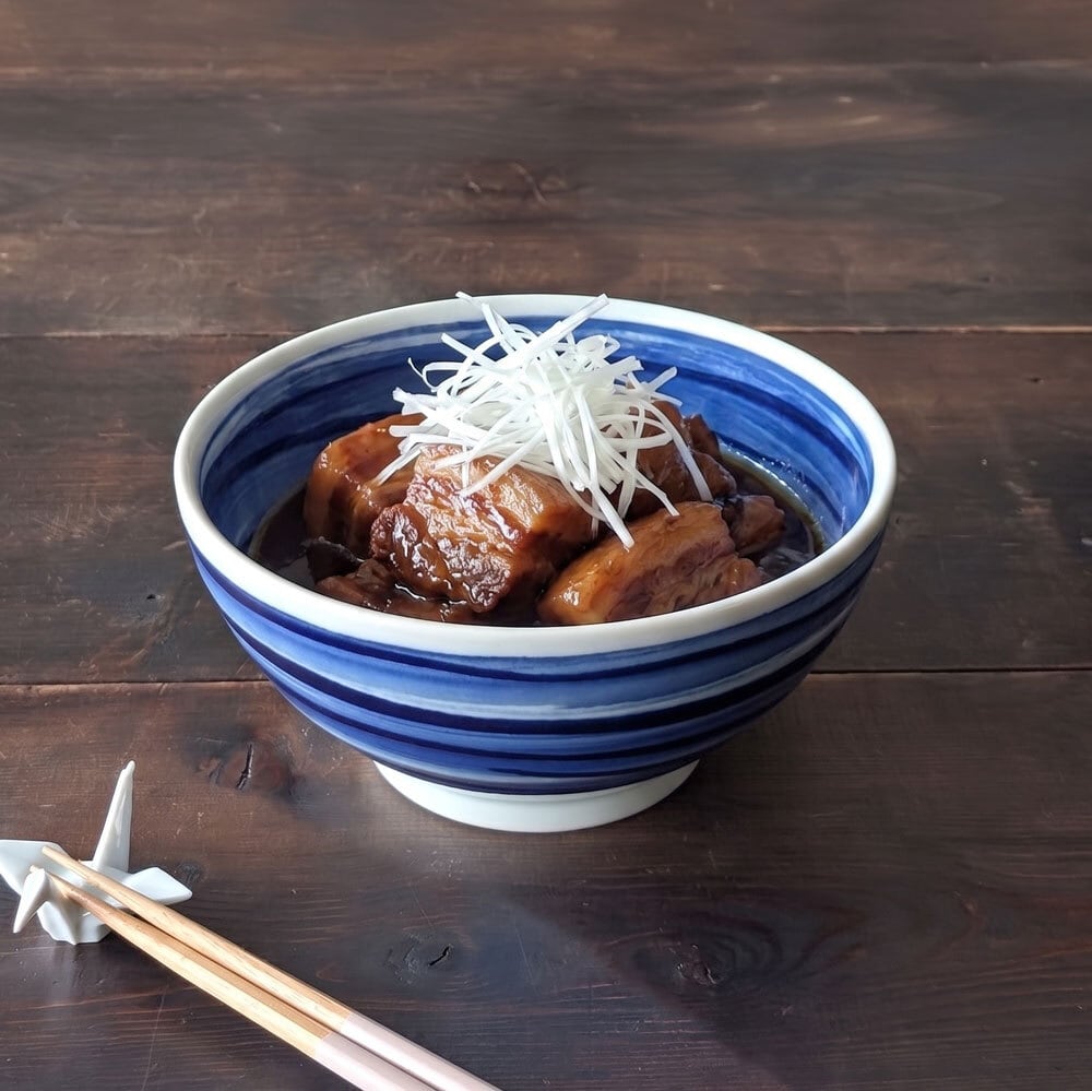 どんぶり 食器 呉須刷毛目 さぬき 丼 18.5cm どんぶり 鉢 おしゃれ