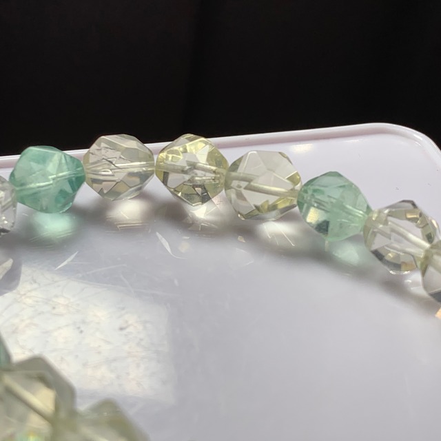 mixストーン・ダイヤモンドカット☆デザインブレスレット