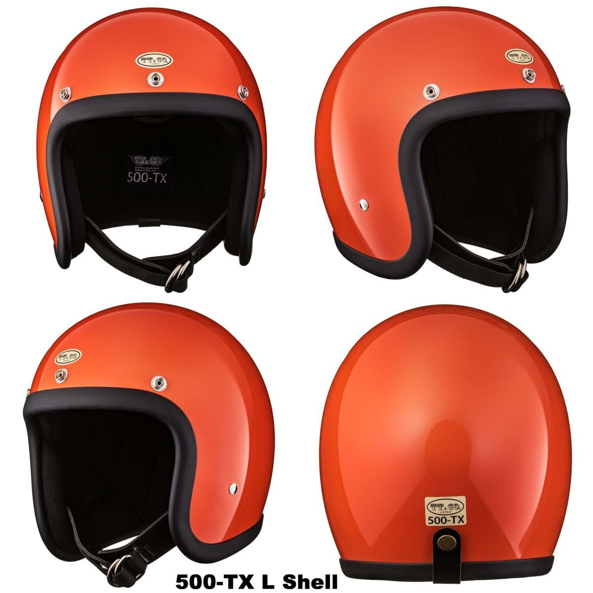 【k.s 】TT&CO 500-TX XL/XXL ヘルメット TT&CO. 500-TX スタンダード オレンジ | shouldershack