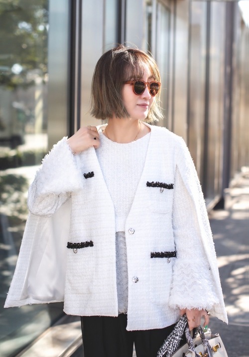 （original）ツイードポンチョ