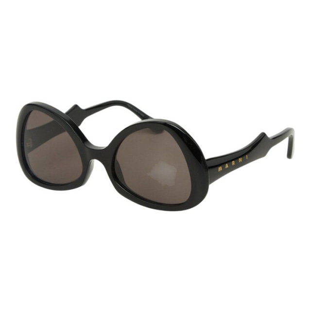 マルニ ロゴ サングラス GML ブラック プラスチック レディース MARNI 【中古】