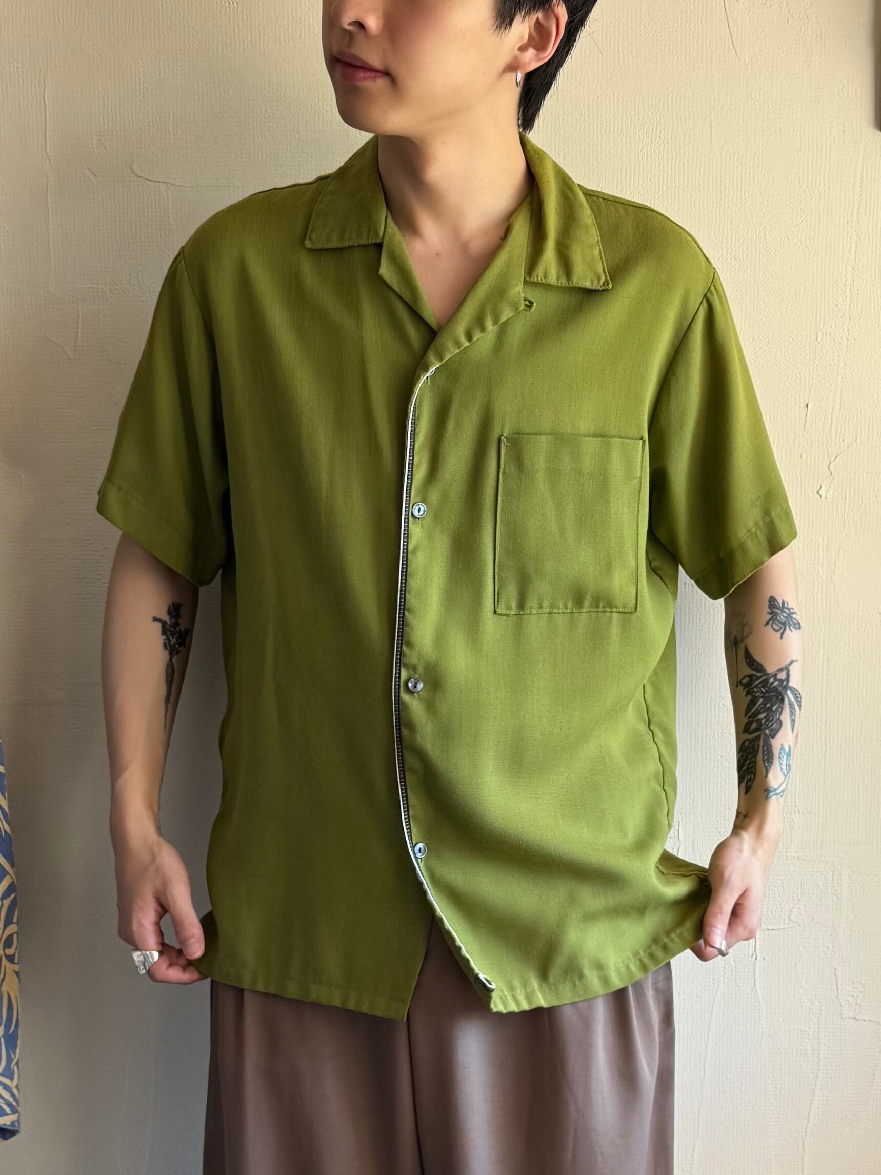 60s USA製 Vintage Opencollar Cotton Shirt 【公式通販】
